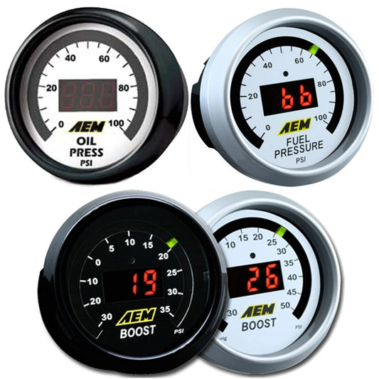 AEM 52mm Pressure (Oil or Fuel) Digital Gauge