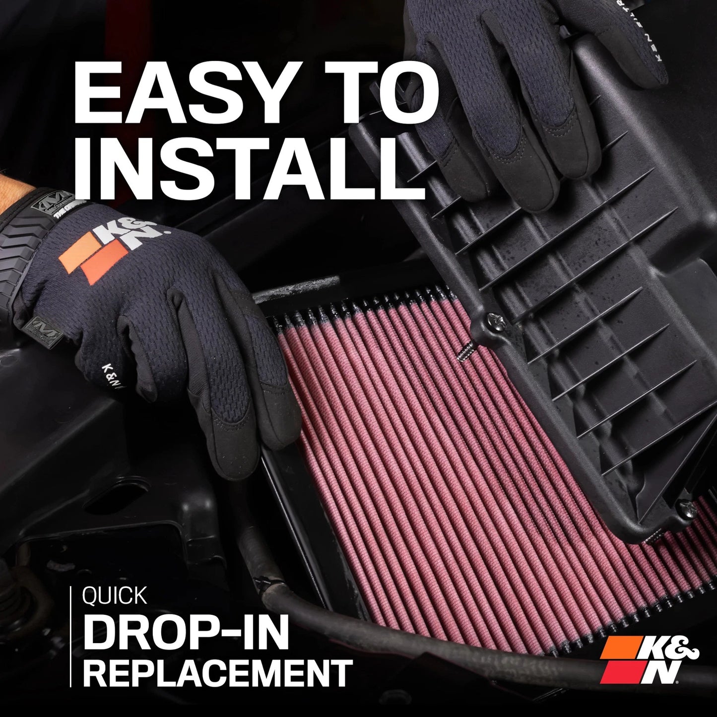 K&N 19 Porsche 911 3.0L H6 F/I Drop In Replacement Air Filter