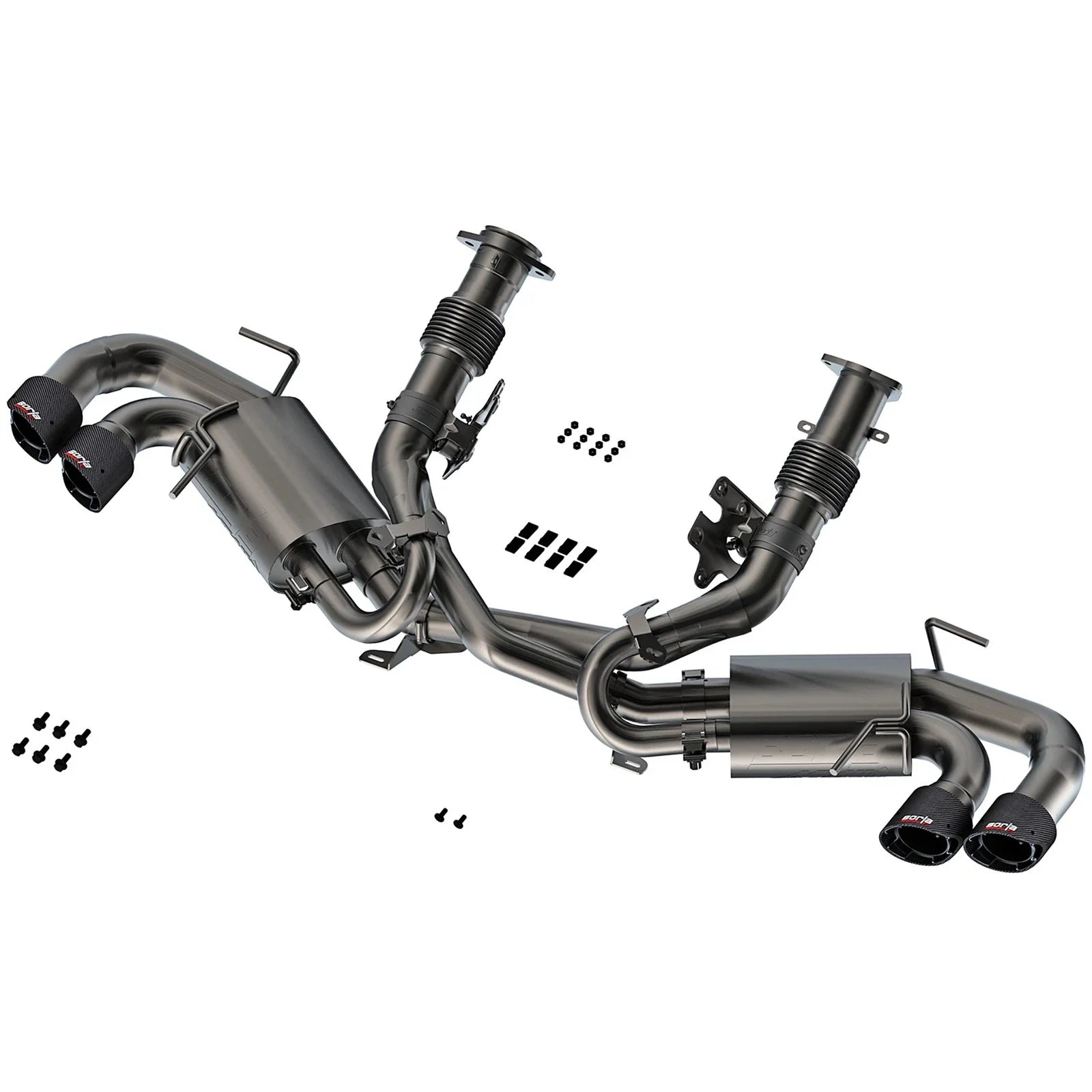 Borla 20-23 Chevy Corvette 6.2L V8 AT w/o NPP 3in ATAK Catback Exhaust - Carbon Fiber Tips