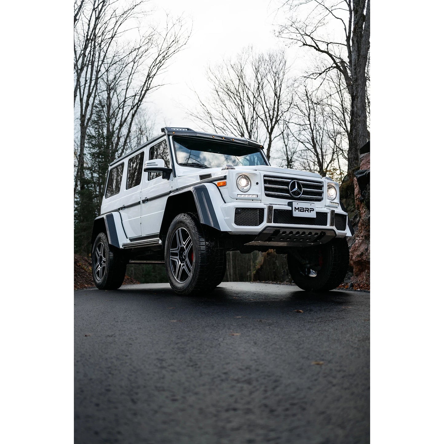 MBRP 03-18 Mercedes-Benz W463A G-Class 3in Cat Back Dual Turn Down T304