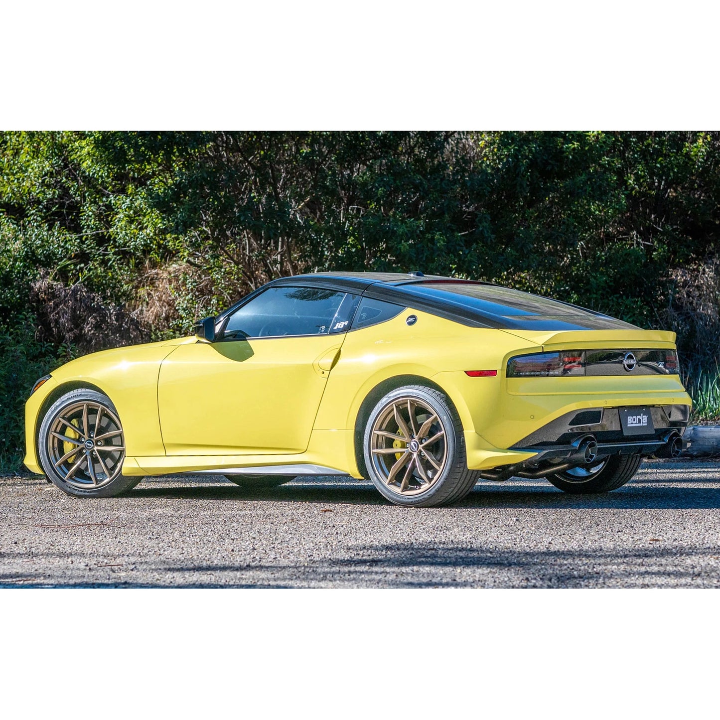 Borla 22-24 Nissan Z 2.5in ATAK Cat Back Exhaust 4.5in Tip - Carbon Fiber Black Anodized