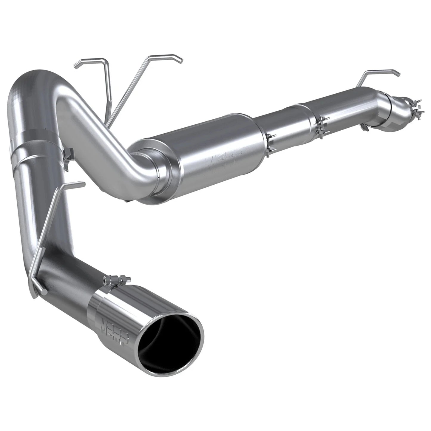 MBRP 11-13 Ford F-250/350/450 6.2L V8 Gas 4in Cat Back Single Side Alum Exhaust System