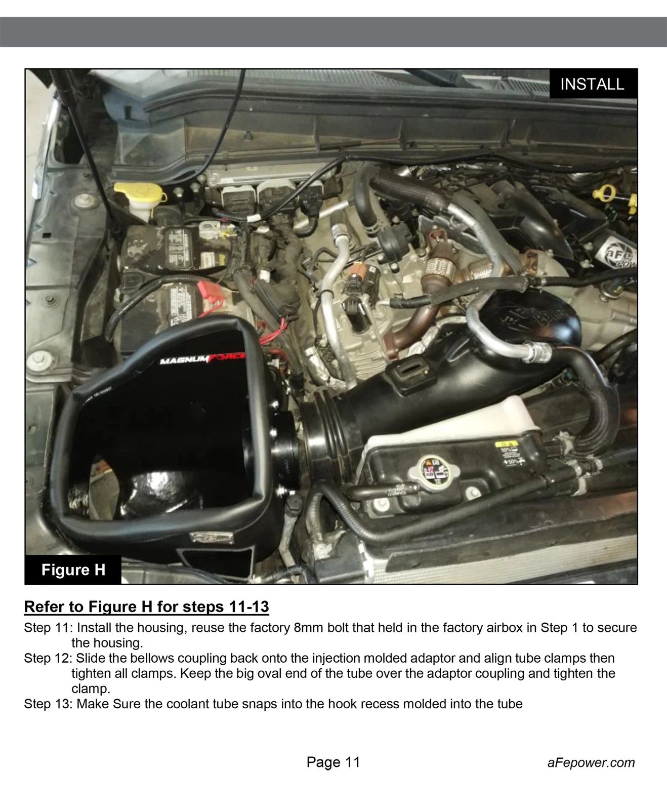 aFe MagnumFORCE Intakes Stage-2 PDS AIS PDS Ford Diesel Trucks 11-15 V8-6.7L (td)