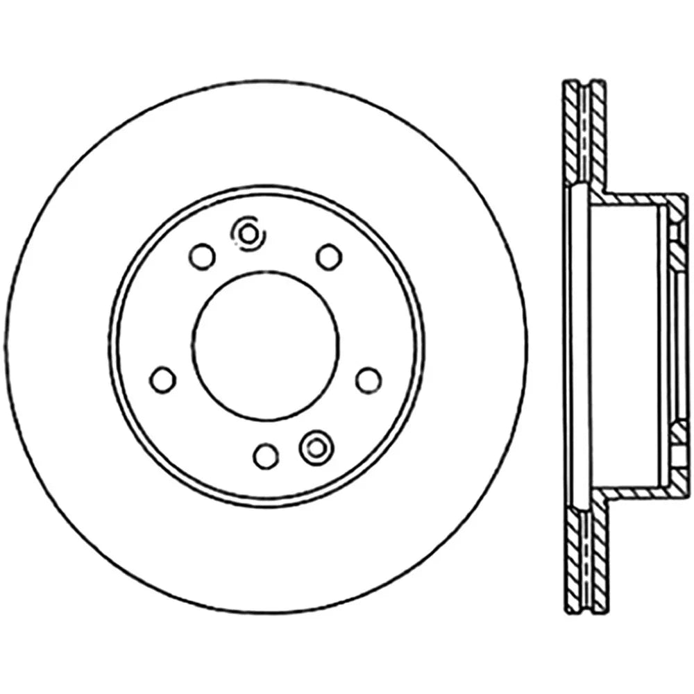 StopTech 89-92 Mazda RX-7 Slotted & Drilled Right Front Rotor