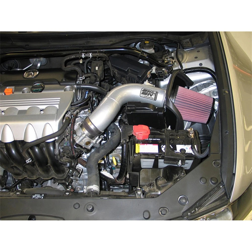 K&N 09 Acura TSX 2.4L Silver Typhoon Intake
