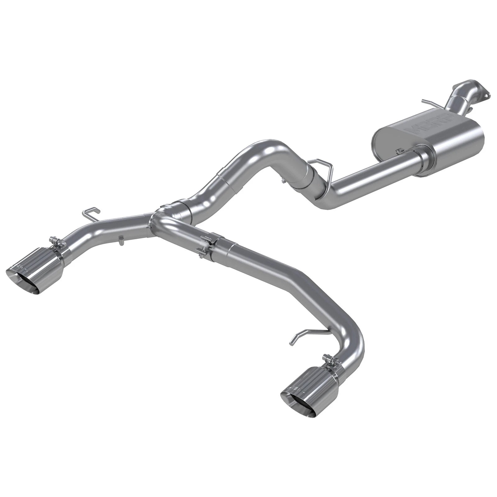MBRP 21-22 Ford Bronco 2.3/2.7L EcoBoost 2/4-Dr 3in Catback Dual Split Rear Exit Aluminized Steel