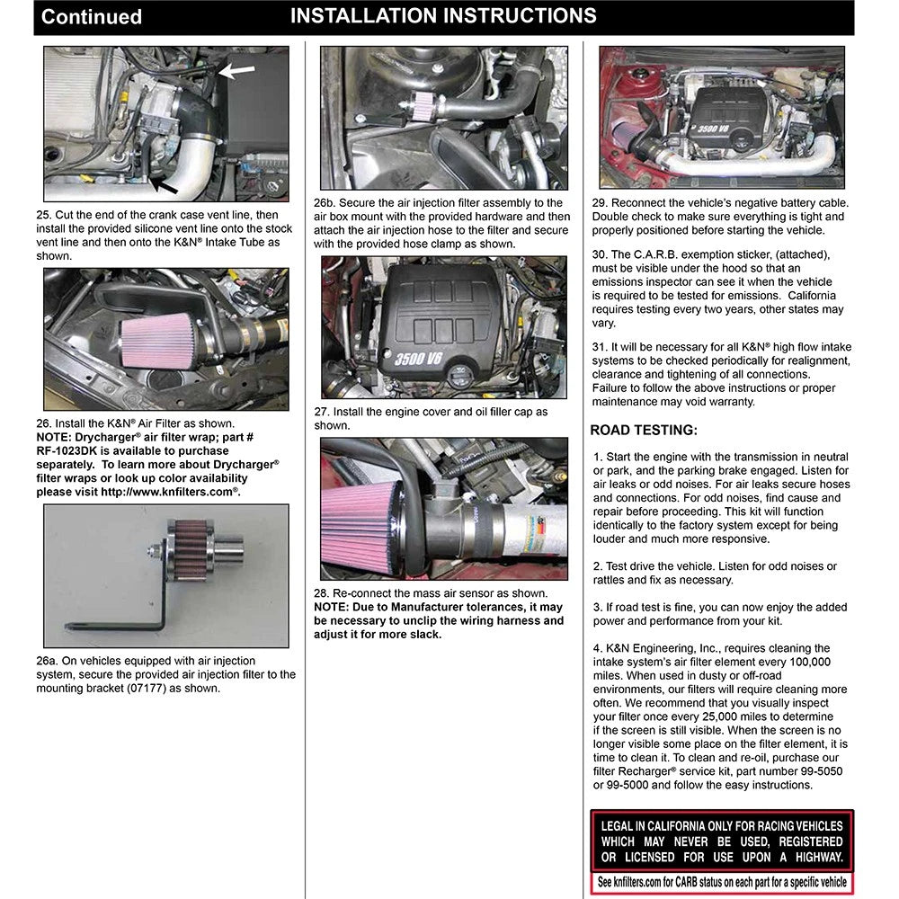 K&N 05-10 Pontiac G6 3.5L Typhoon Intake