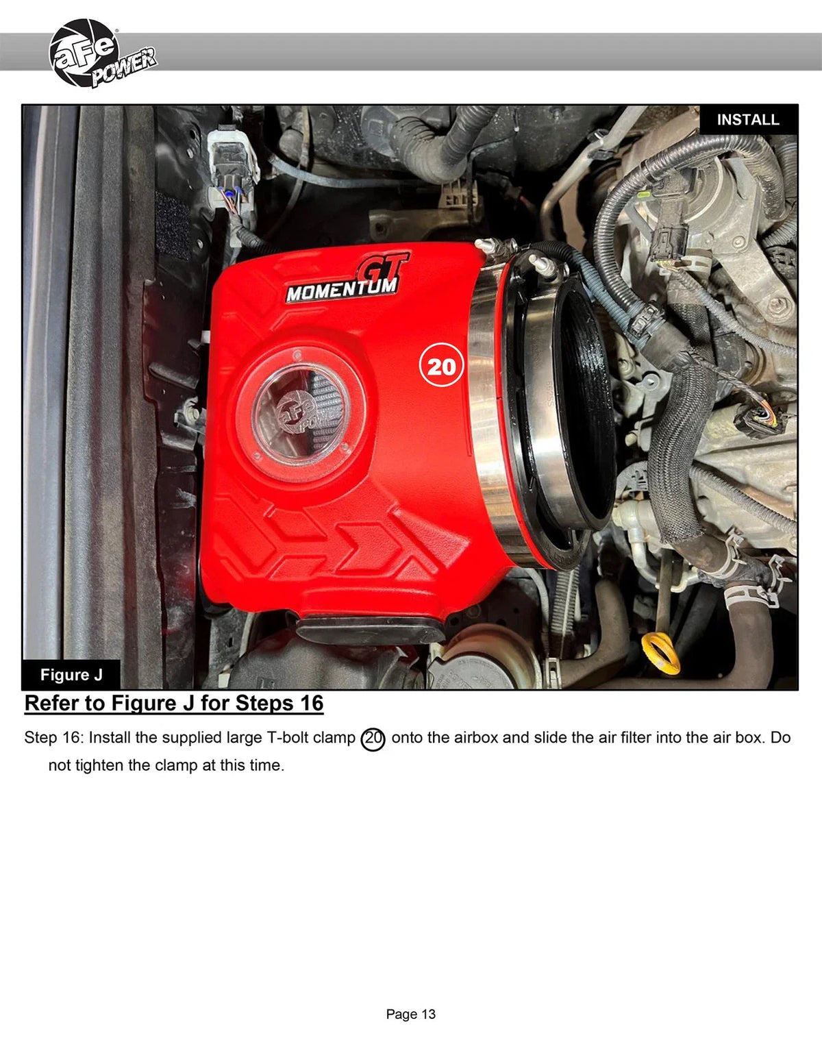 aFe Momentum GT Red Edition Cold Air Intake System w/ Pro DRY S Filt Toyota FJ Cruiser 07-23 V6-4.0L
