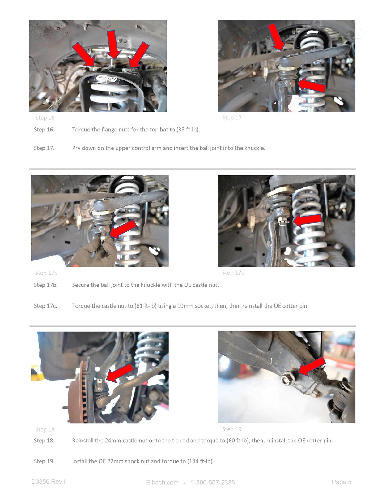 Eibach Pro-Truck Coilover 2.0 Front for 16-20 Toyota Tundra 2WD/4WD