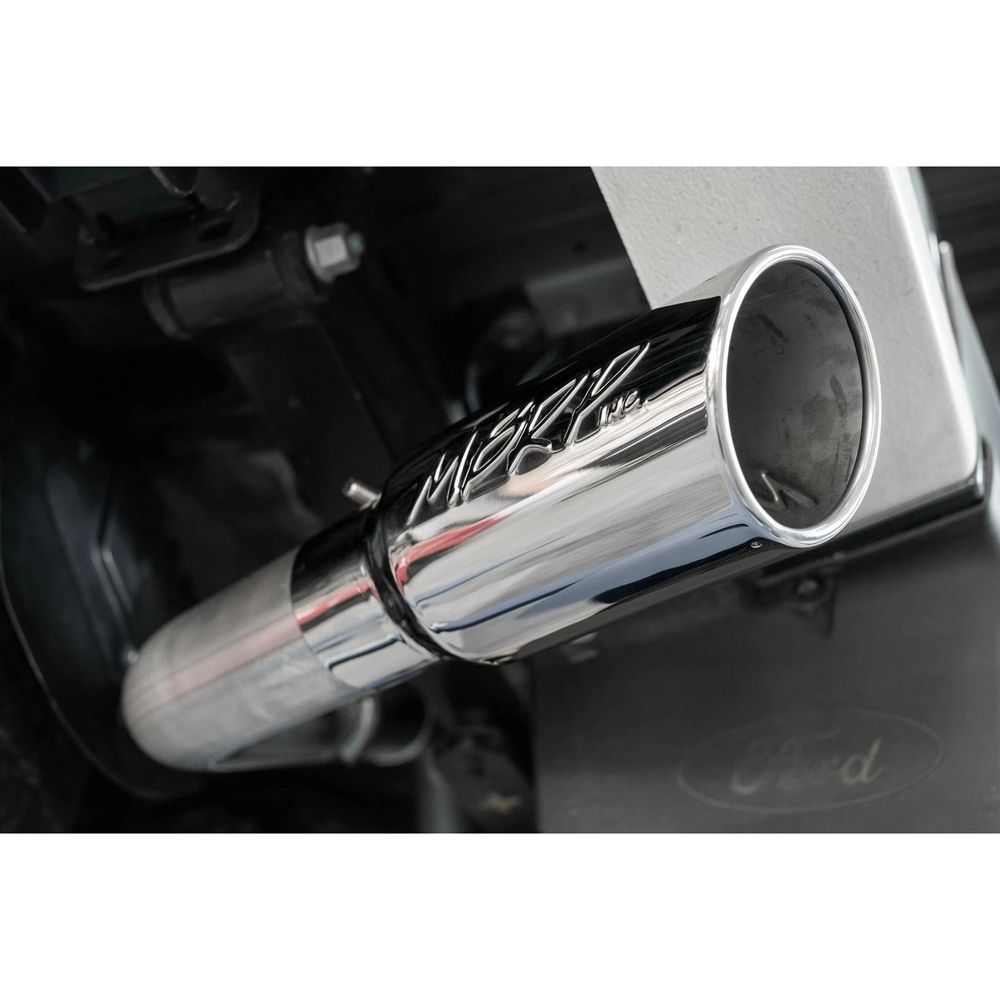 MBRP 2019 Ford Ranger Ecoboost 2.3L 4in OD Tip Single Side Exit 3in AL Cat Back