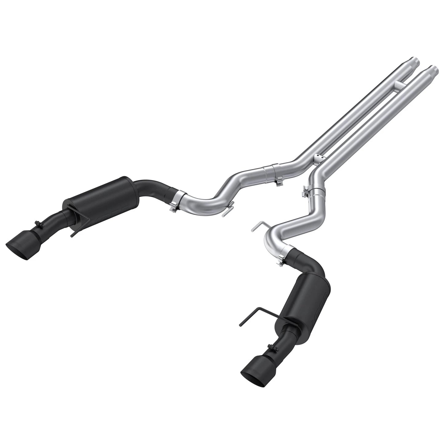 MBRP 15 Ford Mustang GT 5.0 Convertible Black 3in Cat Back Dual Split Rear Exit (Street Version)