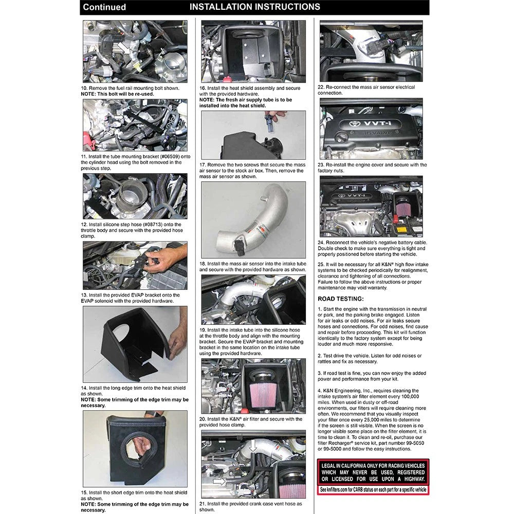 K&N 08-09 Scion xB Silver Typhoon Short Ram Intake