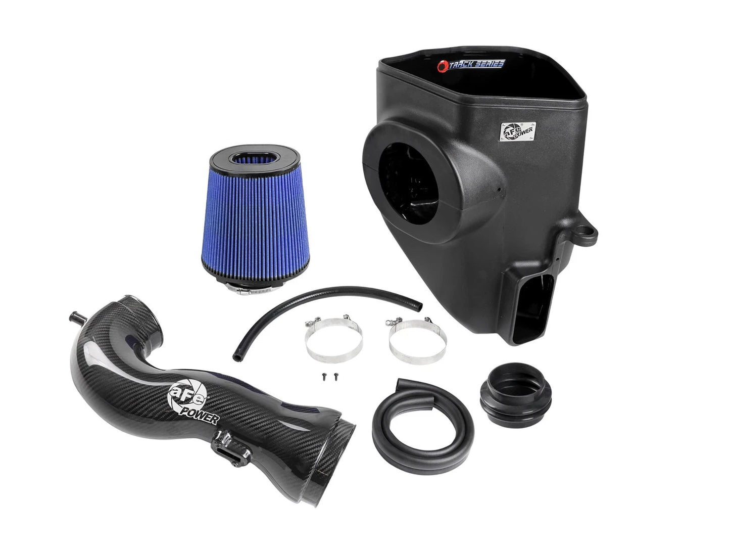 aFe 19-20 GM Trucks 5.3L/6.2L Track Series Carbon Fiber Cold Air Intake System With Pro 5R Filters