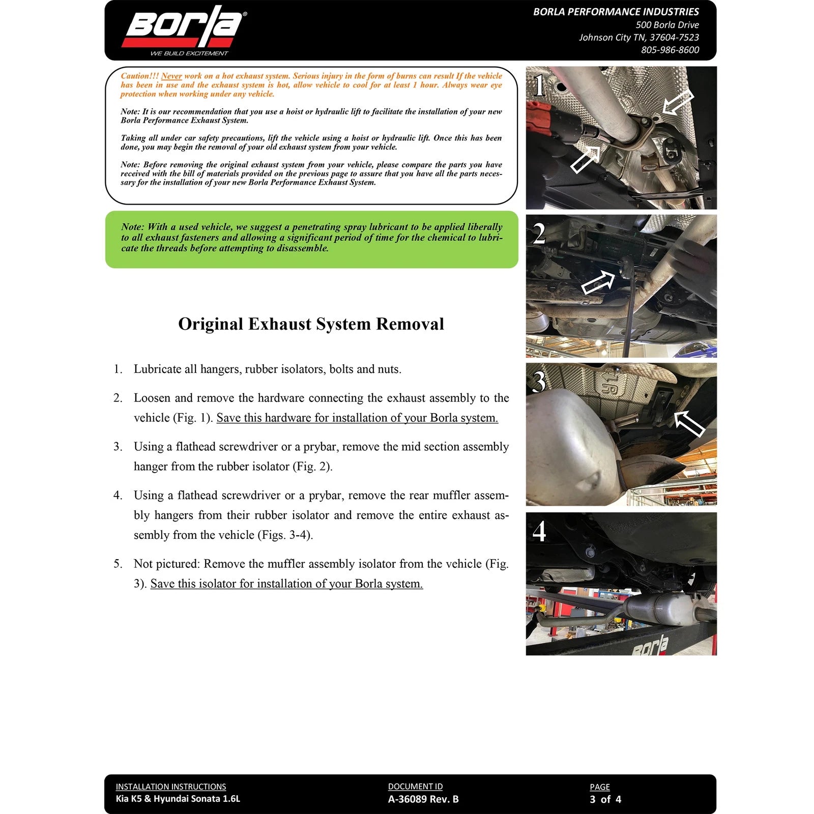 Borla 21-24 Kia K5 GT-Line 1.6L Turbocharged AWD 2.25in Turn Down Exit S-Type Cat-Back