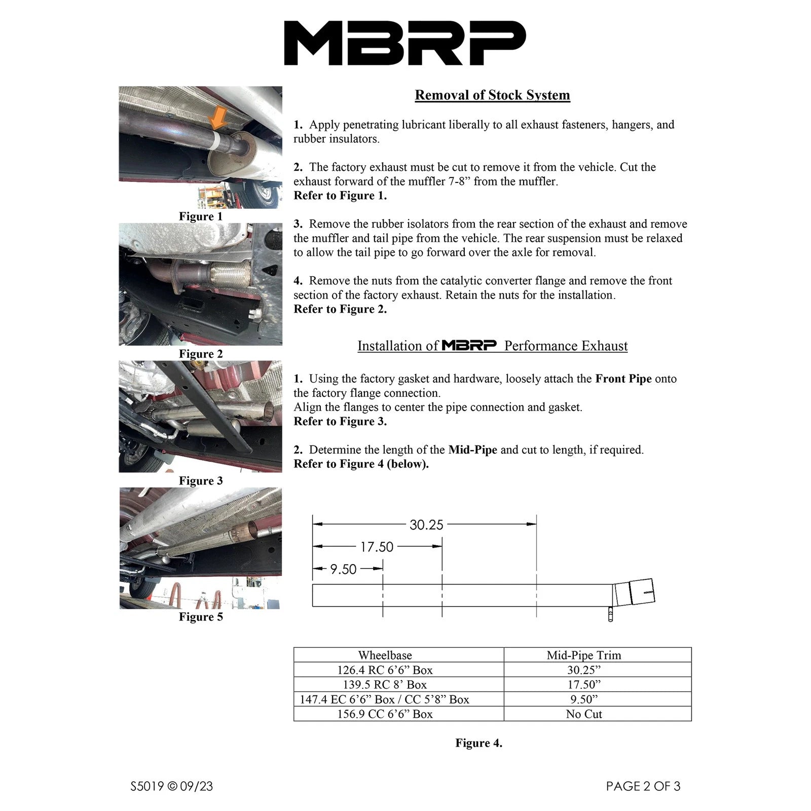 MBRP 19-24 GM 1500 Silverado/Sierra 2.7L Blk-Coated Alum. Steel 3in Cat-Back Single Side 4in Blk Tip