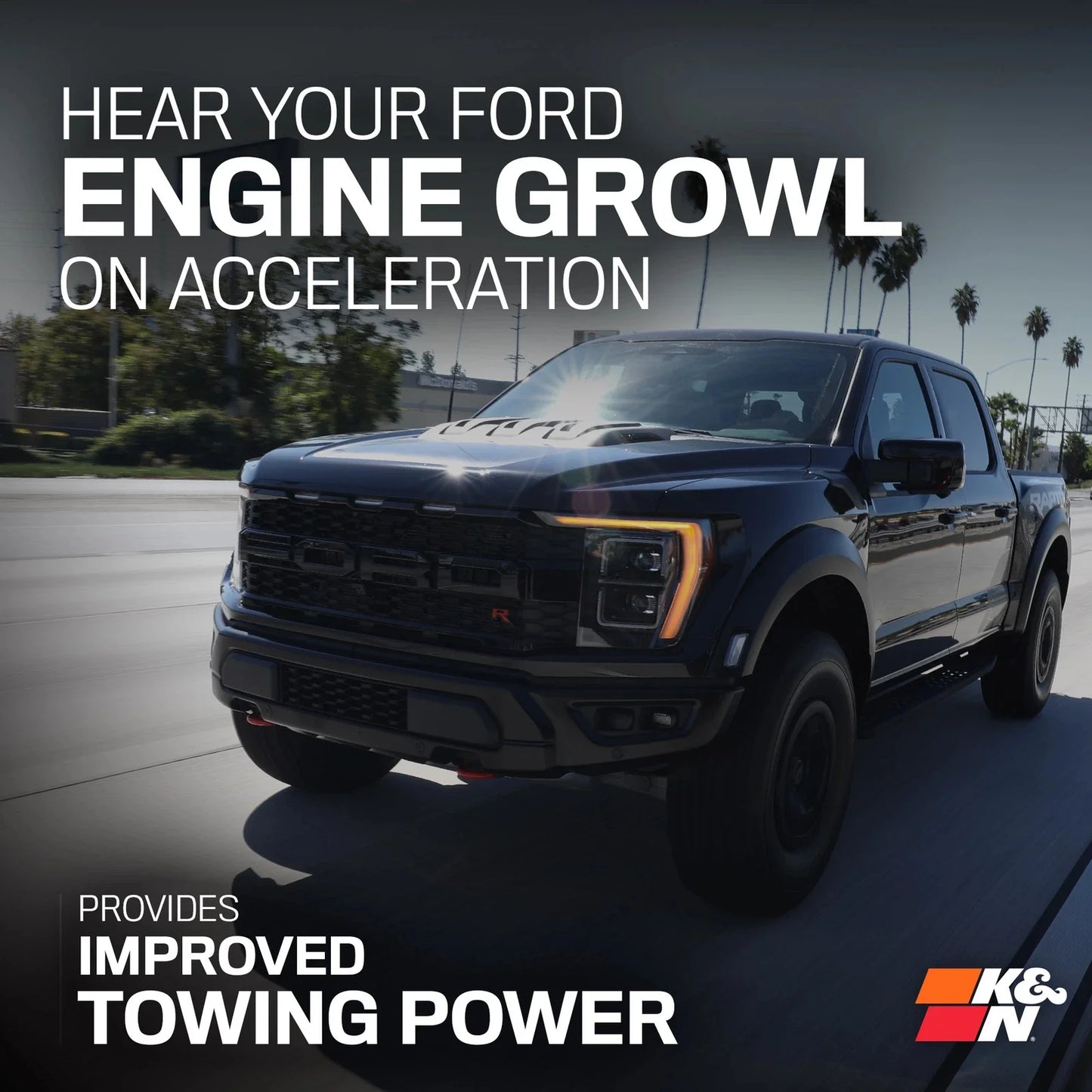 K&N 23-24 Ford F150 Raptor R 5.2L V8 Performance Air Intake System