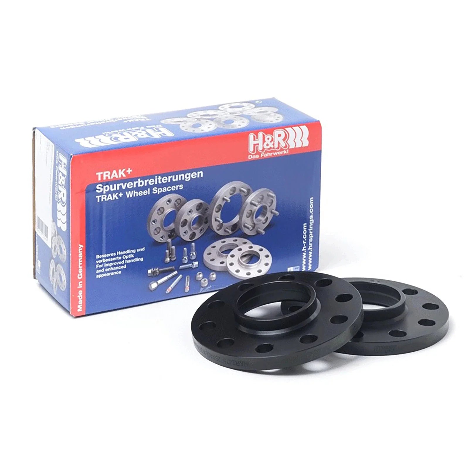 H&R Trak+ 20mm DR Spacer Bolt Pattern 5/130 CB 84mm Bolt Thread 14x1.5 - Black