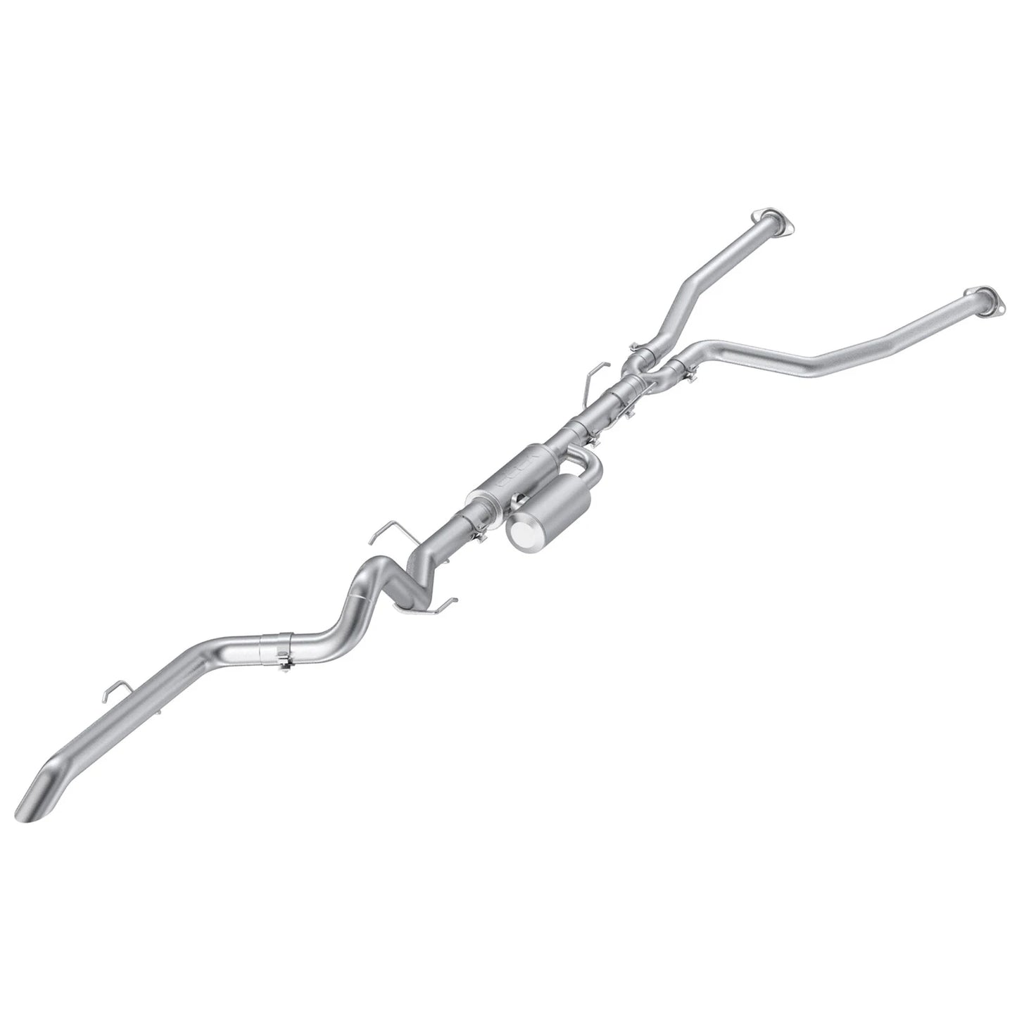 MBRP 22-25 Toyota Tundra 3.4L 3in Cat Back Single Rear Turn Down - Aluminized Steel