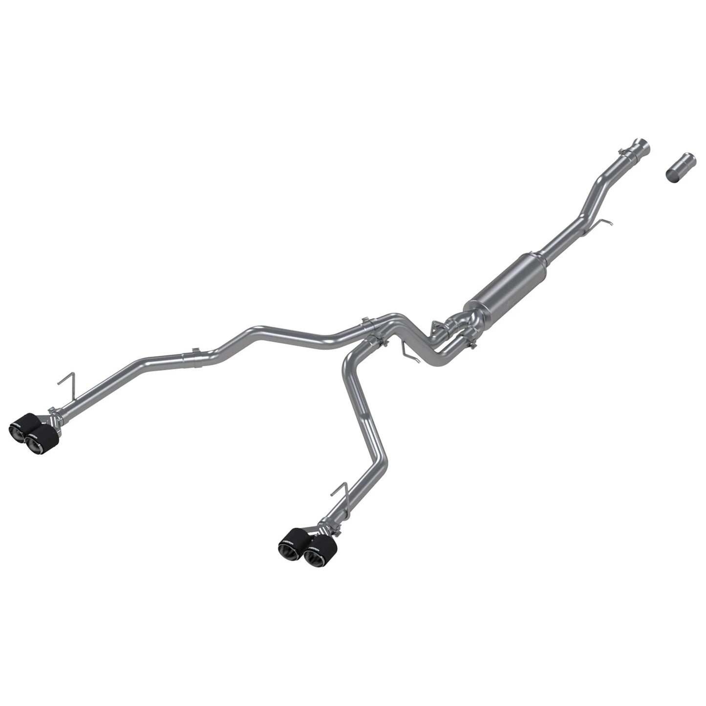 MBRP 21-24 Chevrolet Suburban XL 5.3L 3in T304 SS 2.5in Dual Split Carbon Fiber Cat-back