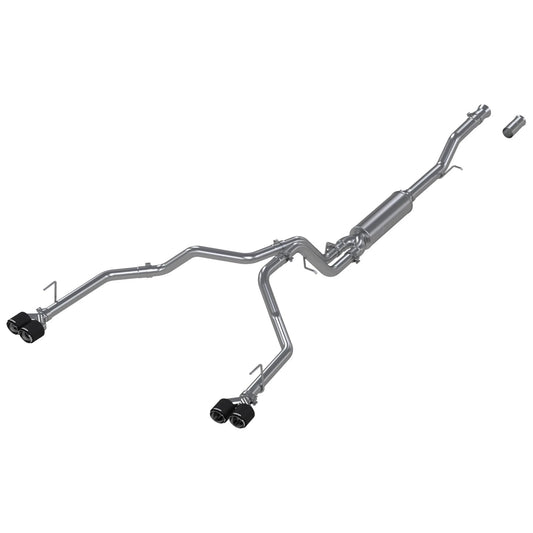 MBRP 21-24 Chevrolet Suburban XL 5.3L 3in T304 SS 2.5in Dual Split Carbon Fiber Cat-back