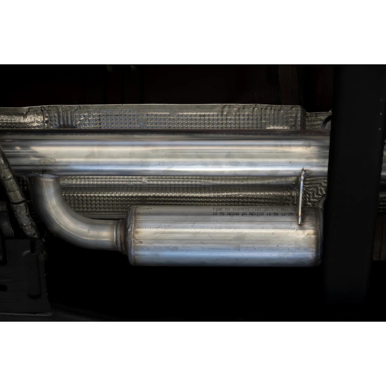 MBRP 19-24 GM 1500 Silverado/Sierra 2.7L Blk-Coated Alum. Steel 3in Cat-Back Single Side 4in Blk Tip