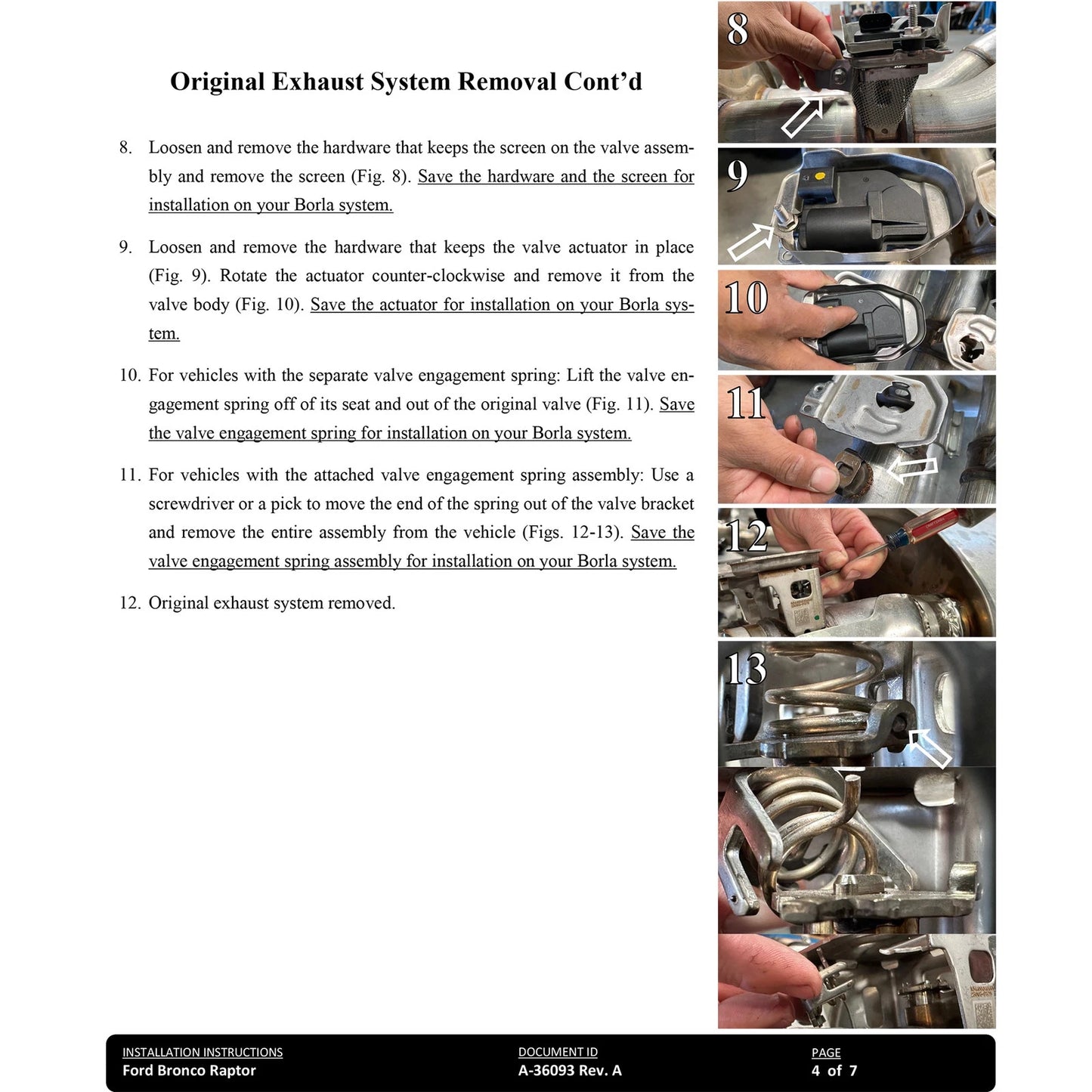 Borla 22-24 Ford Bronco Raptor V6 Turbo AT 2WD / 4WD ATAK Catback Exhaust w/ 4in Chrome Tips