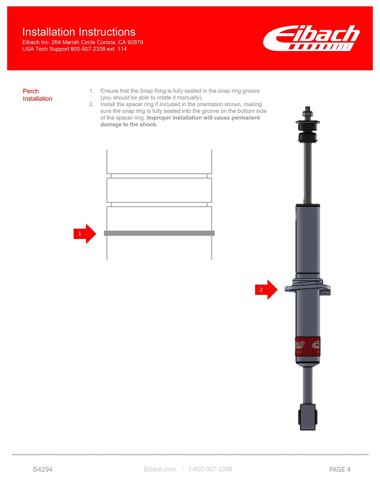 Eibach 07-22 Toyota Sequoia 5.7L 4WD Pro-Truck Lift Kit