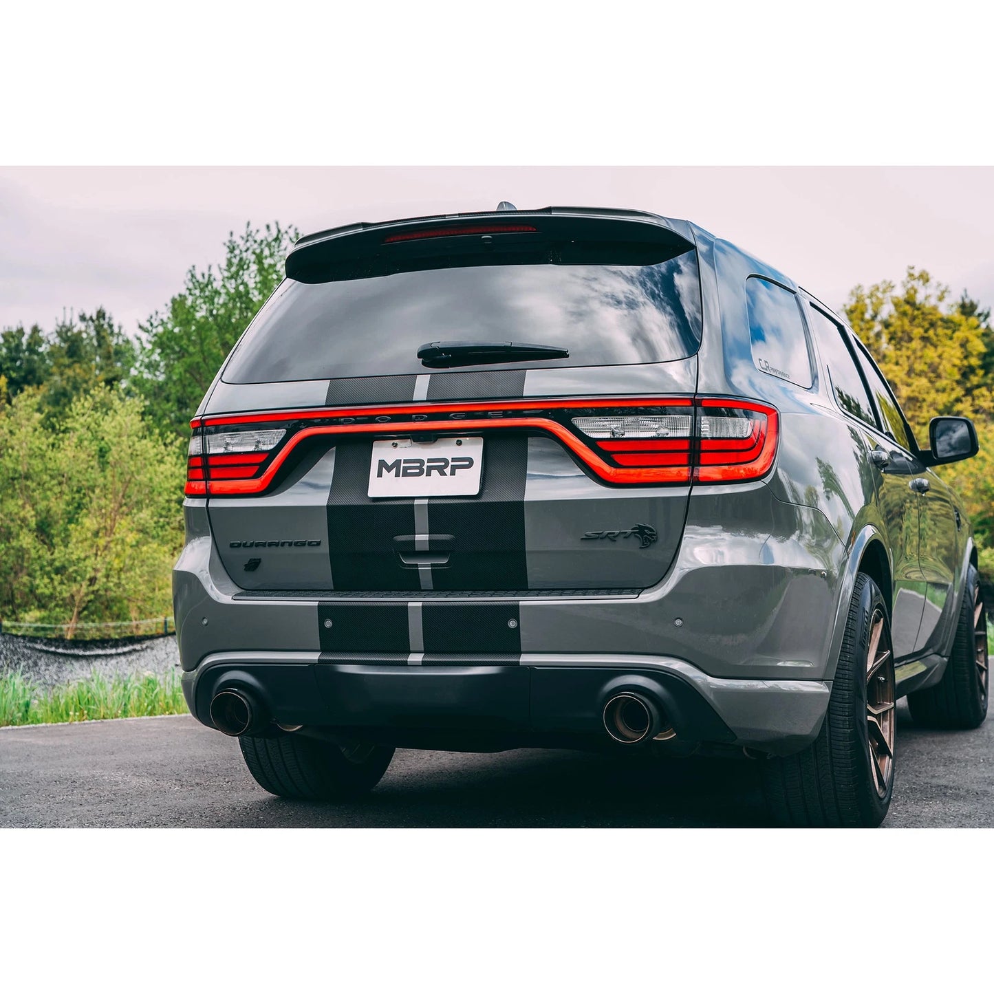 MBRP 18-23 Dodge Durango SRT 6.4L Armor Pro T304 SS 3in Cat Back Exhaust Dual Rear Exit w/ CF Tips