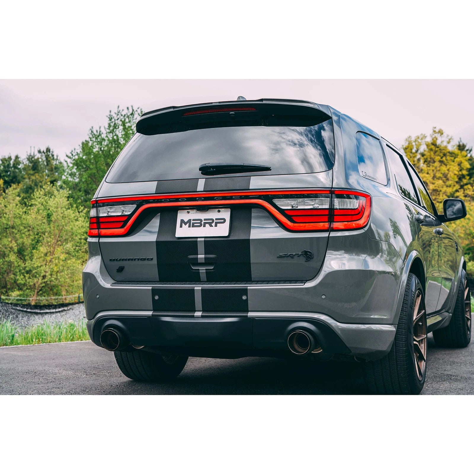MBRP 18-23 Dodge Durango SRT 6.4L Armor Pro T304 SS 3in Cat Back Exhaust Dual Rear Exit w/ CF Tips