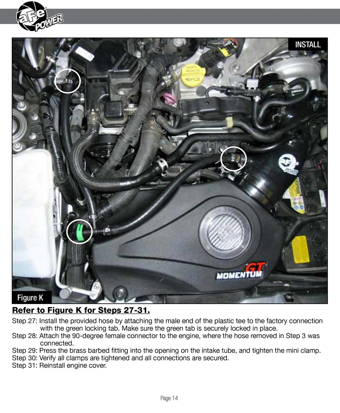 aFe Momentum GT Pro DRY S Cold Air Intake System 17-18 Fiat 124 Spider I4 1.4L (t)