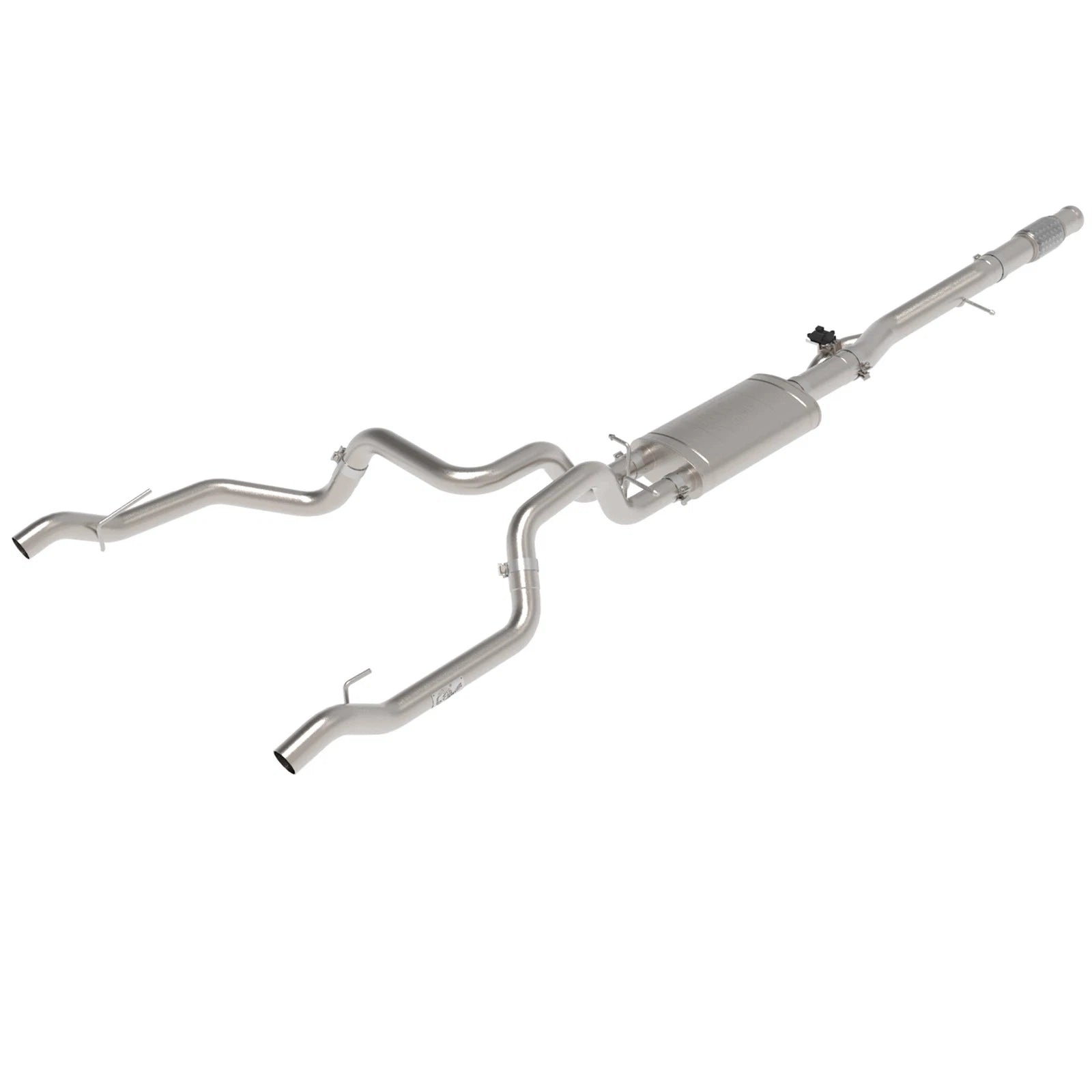 aFe Gemini XV 4in to Dual 3in 304 SS Cat-Back Exhaust w/ Cutout 19-21 GM Silverado/Sierra V8-6.2L