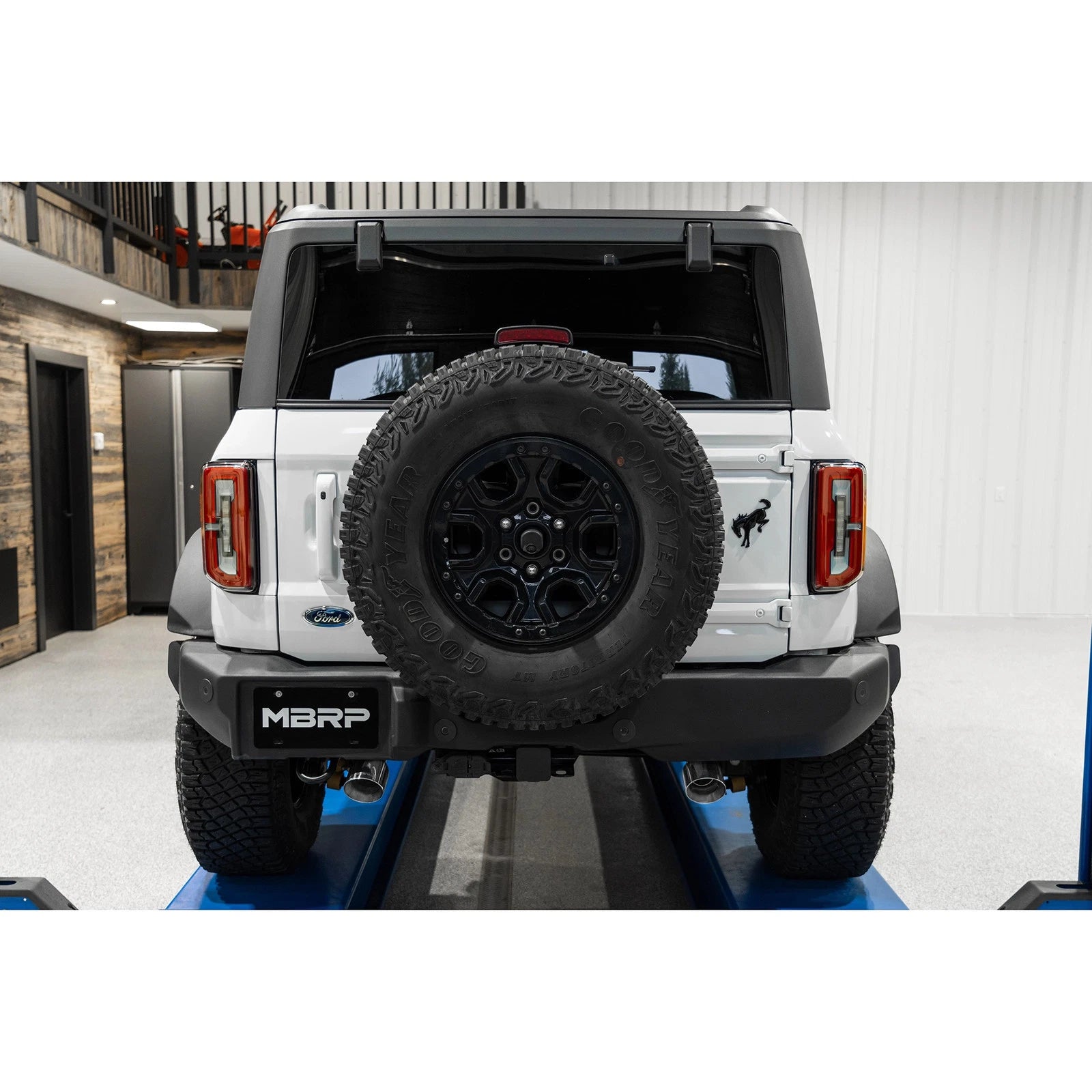 MBRP 21-22 Ford Bronco 2.3/2.7L EcoBoost 2/4-Dr 3in Catback Dual Split Rear Exit Aluminized Steel
