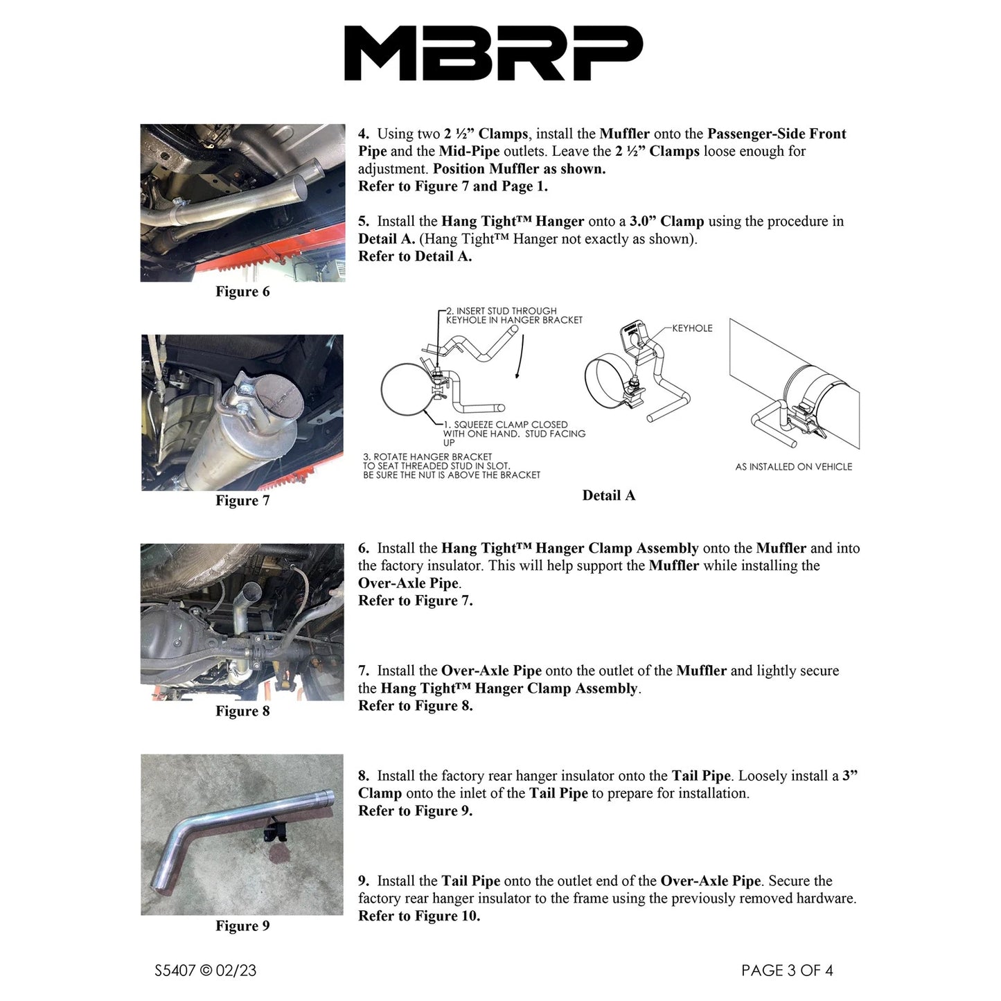 MBRP 22-23 Nissan Frontier 3.8L 3in Tip 3in Cat Back Single Side Exit Street Profile - T304