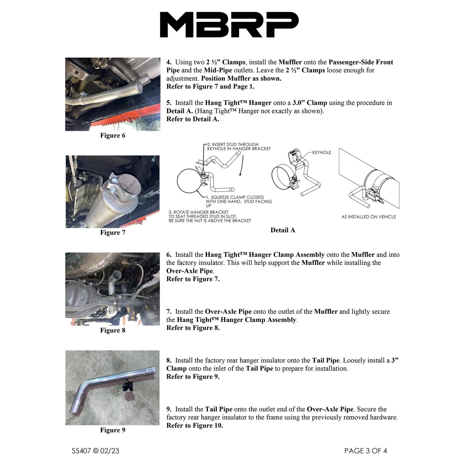 MBRP 22-23 Nissan Frontier 3.8L 3in Tip 3in Cat Back Single Side Exit Street Profile - T304