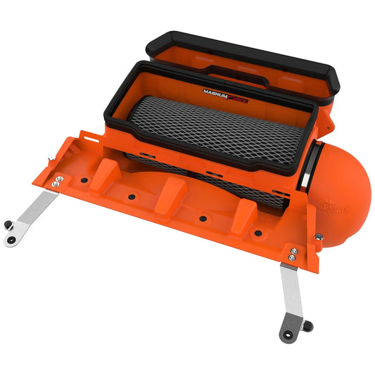 aFe 21-23 RAM 1500 TRX V8-6.2L SC Magnum FORCE Stage2 Orange Edition Cold Air Intake System w/Pro 5R