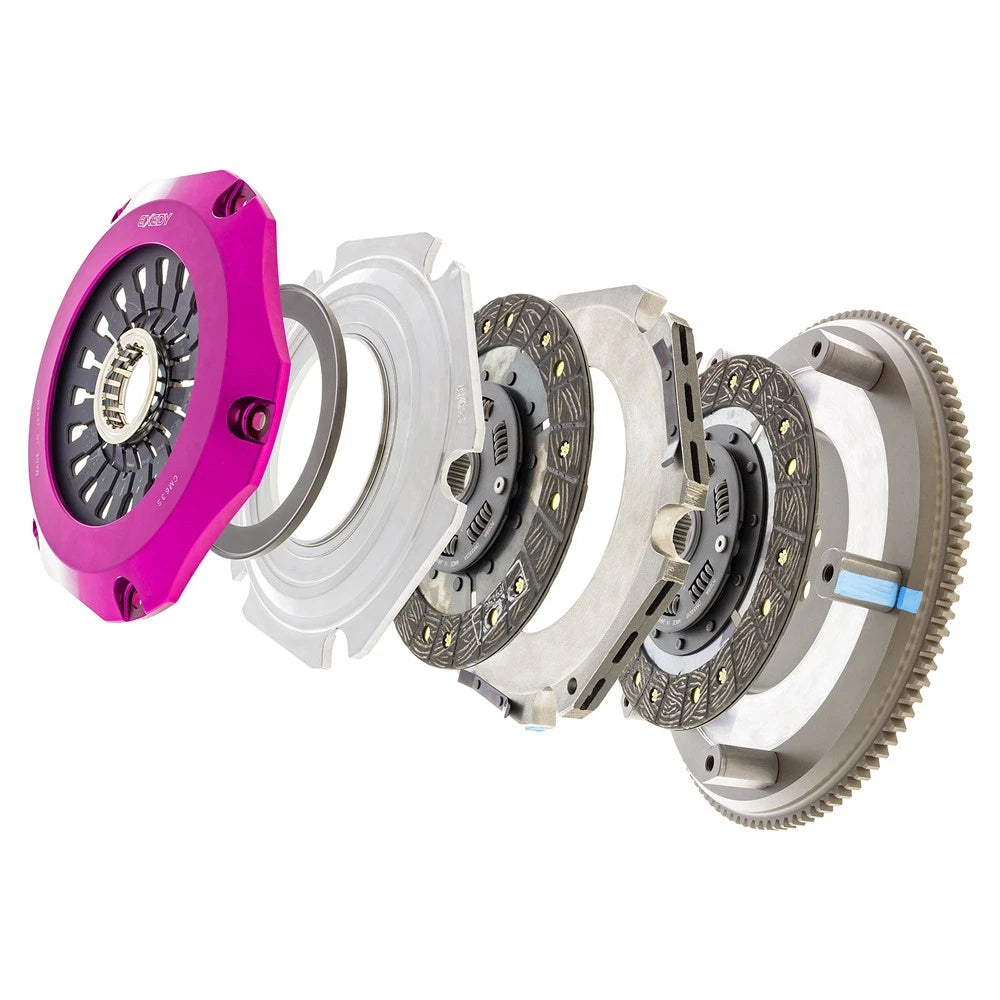 Exedy 96-06 Mitsubishi Evo 4-9 4G63T 2.0L Twin-Organic Stage 5 Clutch Kit (RACING USE ONLY)