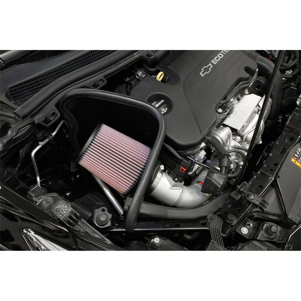 K&N 17-18 Chevy Cruze 1.4L Turbo Silver Typhoon Short Ram Intake