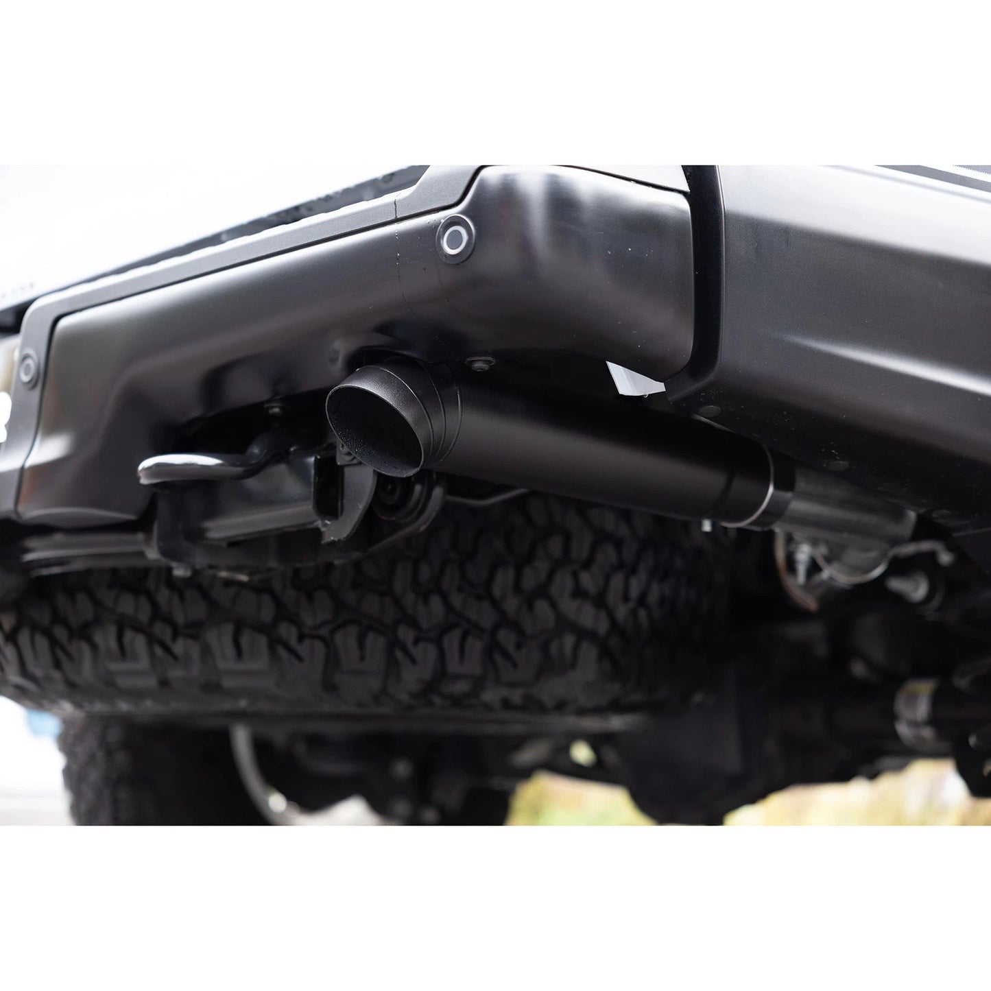 MBRP 2022+ Ford F-150 Raptor 3.5L / Raptor R 5.2L 3in Dual Rear Exit Turndown Axle Back - Black