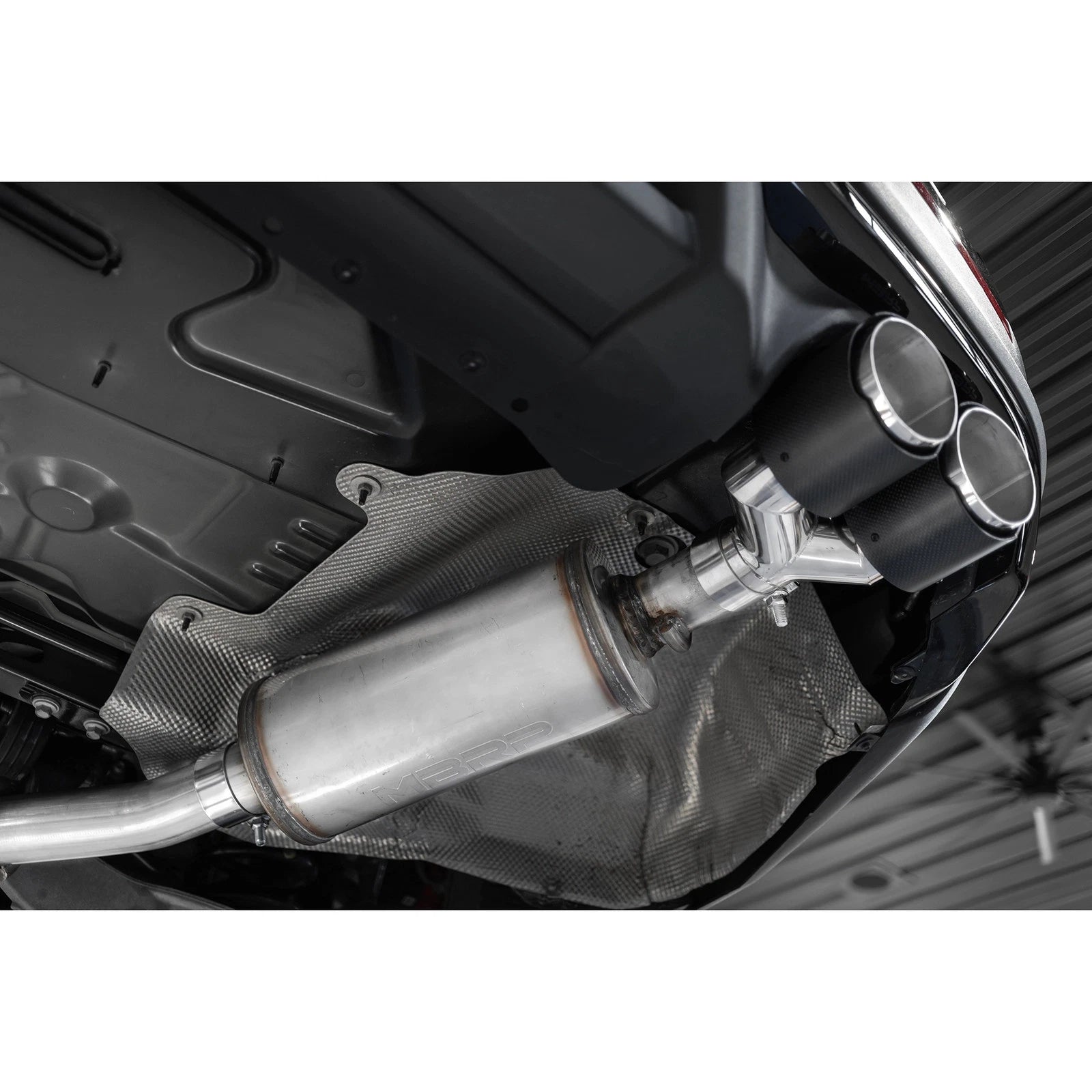 MBRP 20-21 Ford Explorer ST 3.0L Ecoboost SS 2.5in Dual Rear Exit w/ Carbon Fiber Quad Tips - T304