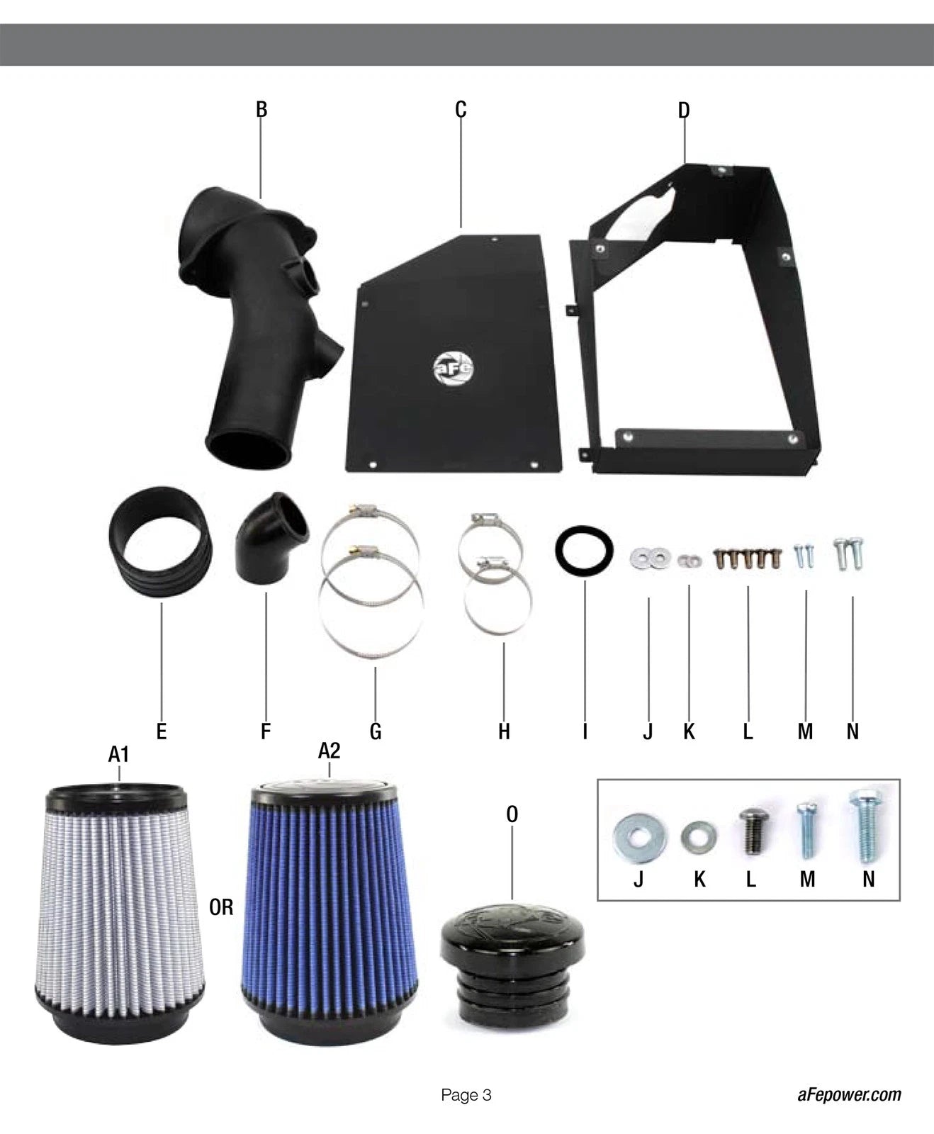 aFe MagnumFORCE Intakes Stage-2 P5R AIS P5R VW R32 08-09 V6-3.2L MKV