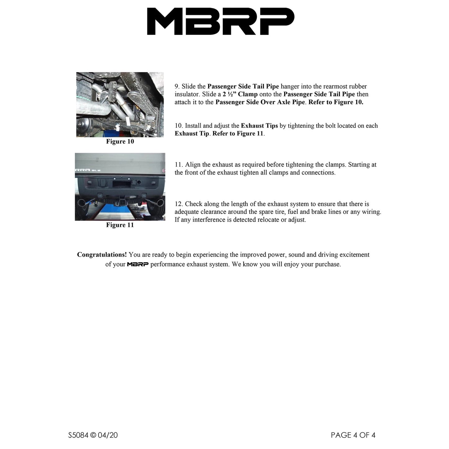 MBRP 14 Chevy/GMC 1500 Silverado/Sierra 4.3L V6/5.3L V8 Dual Split Rear Alum 3in Cat Back Exhaust