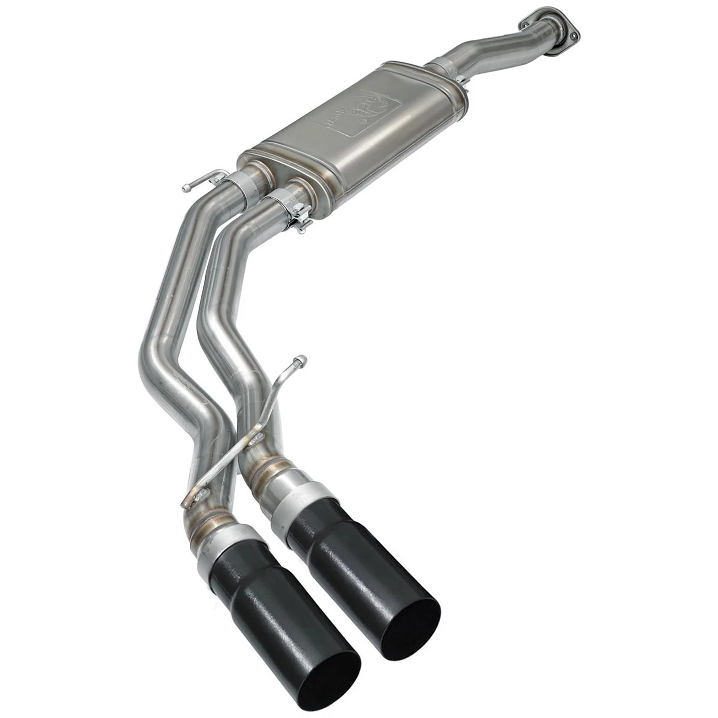 aFe Rebel Exhausts 3in SS Cat-Back 15-16 Ford F-150 EcoBoost V6 2.7/3.5L V8 5.0L w/ Black Tips