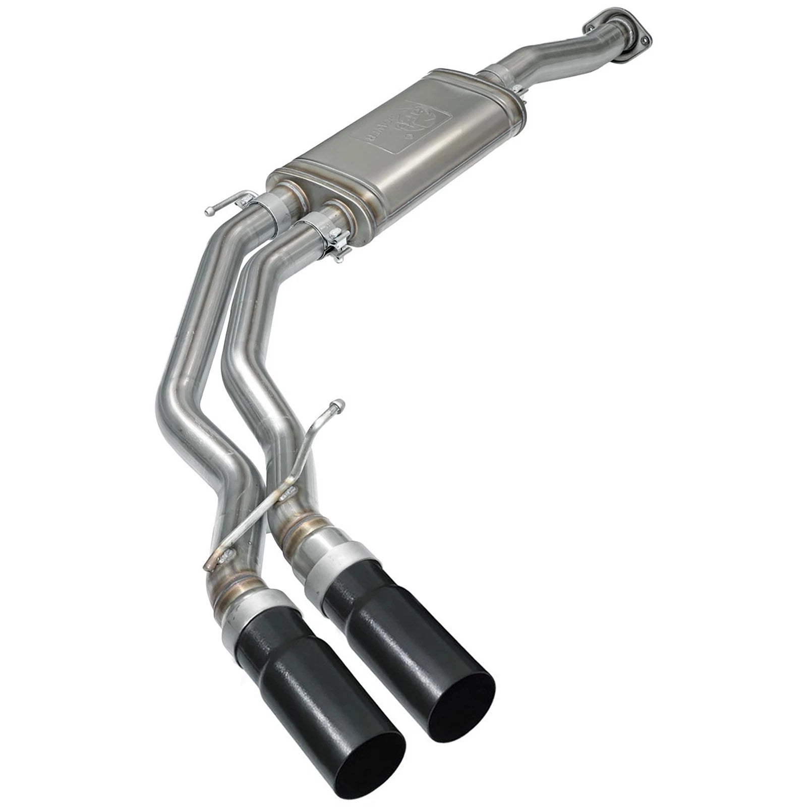 aFe Rebel Exhausts 3in SS Cat-Back 15-16 Ford F-150 EcoBoost V6 2.7/3.5L V8 5.0L w/ Black Tips