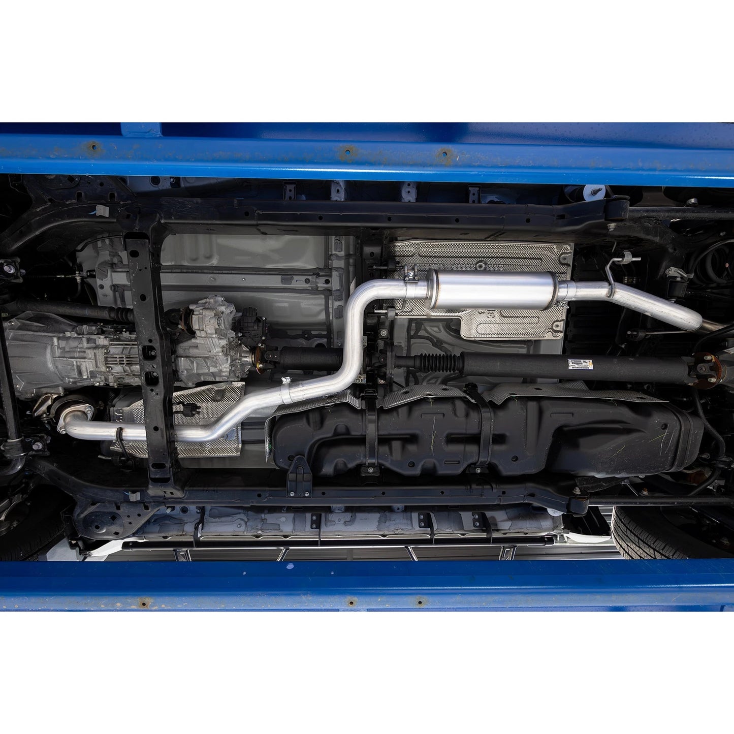 MBRP 2024 Toyota Tacoma T304 Stainless Steel 3in Cat-Back Single Side Exit with Carbon Fiber Tip