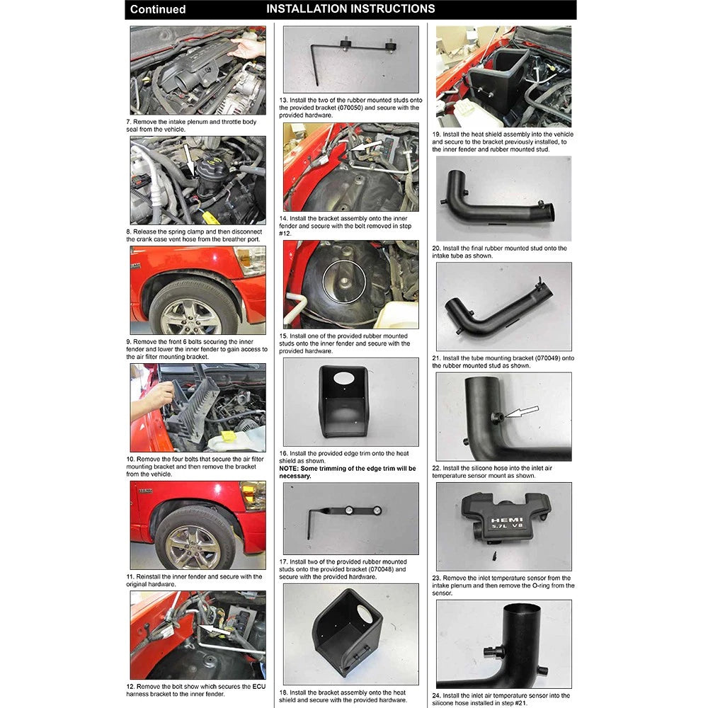 K&N 03-08 Dodge Ram 1500 / 2500 / 3500 V8.5.7L Performance Intake Kit
