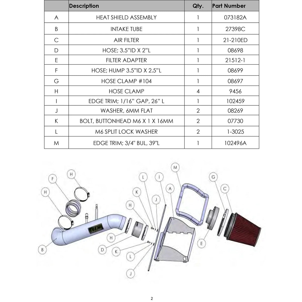 AEM 2015 Ford F-150 5.0L V8 Cold Air Intake System