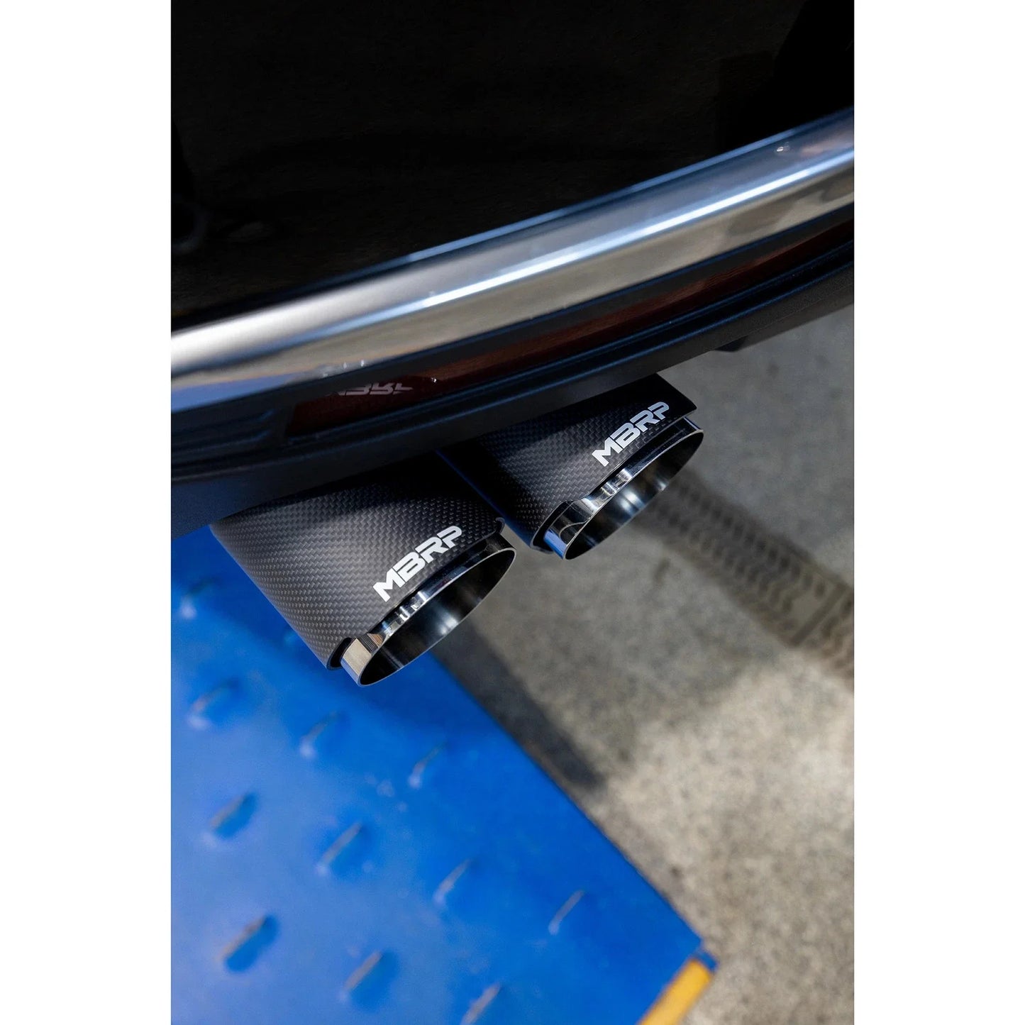 MBRP 2021+ Chevy Tahoe / GMC Yukon T304 SS 3in Cat-Back Dual Split Exhaust w/ Quad Carbon Fiber Tips