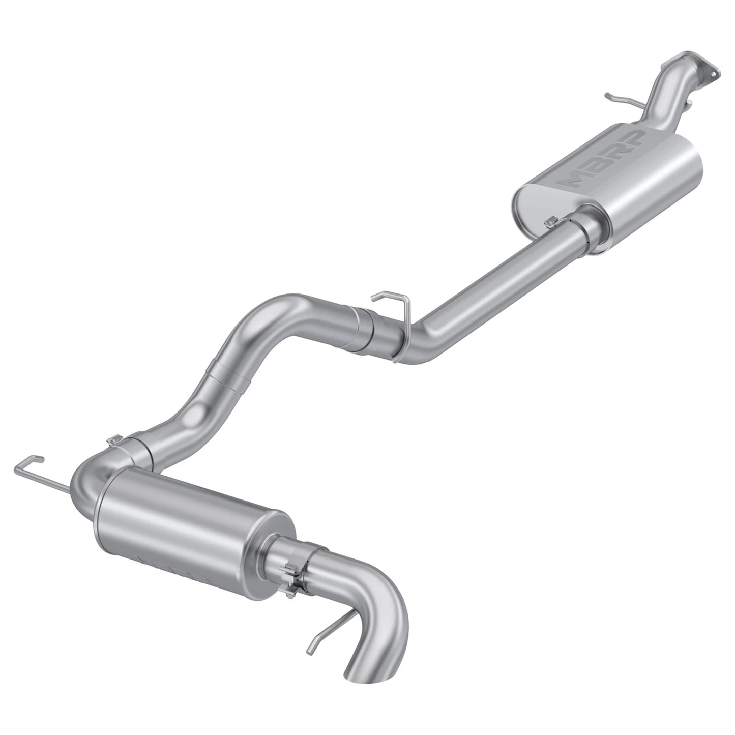 MBRP 2021-2023 Ford Bronco 2.3L/2.7L Aluminized Steel 3in Cat-Back, Single High Clearance Rear Exit