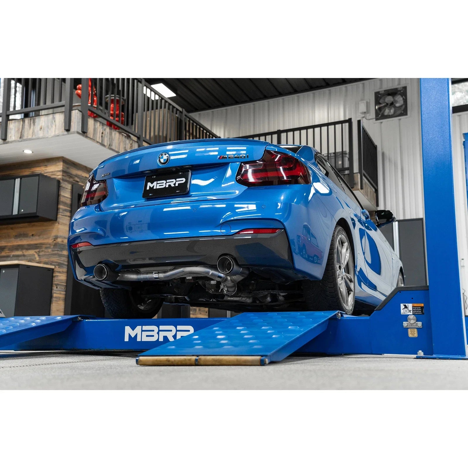 MBRP 17-21 BMW M240I 3.0L 3in Axle Back Dual Rear Exit w/ T304 SS Carbon Fiber Tips (Street Version)