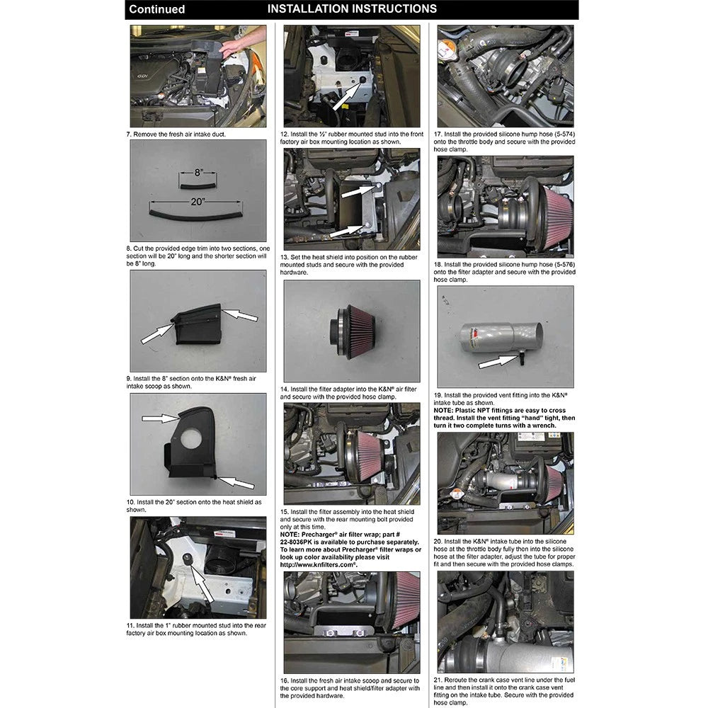 K&N 12 Hyundai Veloster 1.6L Typhoon Performance Intake Kit